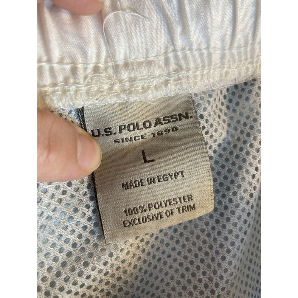u.s. polo assn. M Sz L Swim Trunks Board Short Lined Light Blue Stripe Pony - Picture 3 of 10